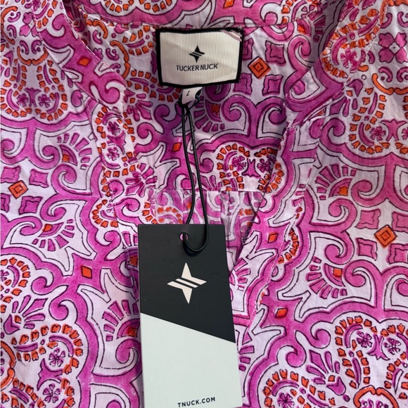 Tuckernuck Pink Graphic Tunic Blouse - Picture 4 of 5